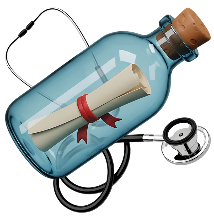 Graphic of a bottle.